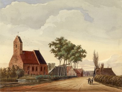 Lutjegast with Church by Bernardus Bueninck